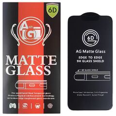 Tempered glass 6D matte for Realme C53 4G black frame
