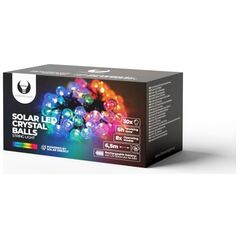 String Light Solar LED CRYSTAL BALLS SCB61 6,5m 30 balls multicolor Forever Light