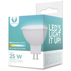 LED Bulb GU5,3 MR16 3W 12V 3000K 200lm Forever Light