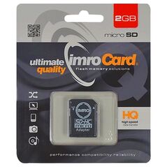 Imro memory card 2GB microSDHC cl. 6 + adapter