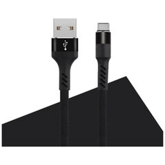 Maxlife MXUC-01 cable USB - USB-C 1,0 m 2A black nylon