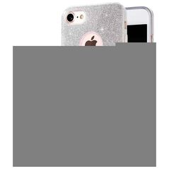 Glitter 3in1 case for Samsung Galaxy S22 silver