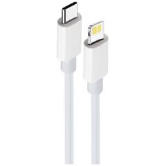 Maxlife MXUC-05 cable USB-C - Lightning 2,0 m 20W white