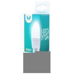 LED bulb E27 C37 10W 230V 6000K 900lm ceramic Forever Light