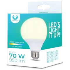 LED Bulb E27 G95 10W 230V 3000K 950lm Forever Light