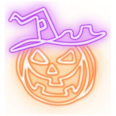 Neon PLEXI LED CURSED PUMPKIN orange purple NNE16 Neolia