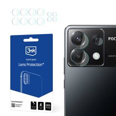 3mk hybrid glass Lens Protection for camera for Poco X6 5G