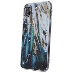 Gold Glam case for Samsung Galaxy A54 5G feathers
