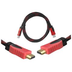 Cable HDMI-HDMI 1,5m red v1.4 blist.