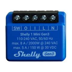 Shelly Controller Shelly 1 Mini Gen3 062271  1MiniGen3 έως και 12 άτοκες δόσεις 3800235261576