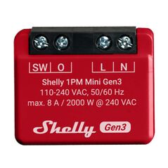 Shelly Controller 1PM Mini Gen3 062270  1PMminiGen3 έως και 12 άτοκες δόσεις 3800235261590