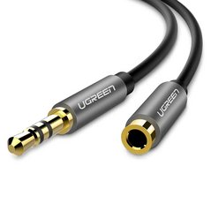 Ugreen Ugreen - Audio Cable Gold Plated Connector (10594) - Jack 3.5mm Male to Jack 3.5mm Female Extension, 2m - Black 6957303815944 έως 12 άτοκες Δόσεις