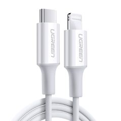 Ugreen Ugreen - Data Cable Rubber Shell (60749) - USB-C to Lightning MFi, 3A, 2m - White 6957303867493 έως 12 άτοκες Δόσεις