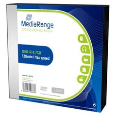 MediaRange DVD-R 120' 4.7GB 16x Slimcase Pack x 5 (MR418) έως 12 άτοκες Δόσεις