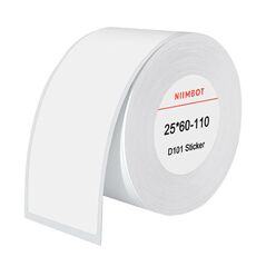 NIIMBOT Thermal labels Niimbot stickers 25x60 mm, 110 pcs (White) 056365  T25*60-110WHITE έως και 12 άτοκες δόσεις 6975746637978