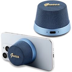 Guess Bluetooth speaker GUWSC3ALSMB STAND MAGNETIC SCRIPT METAL blue 3666339220747
