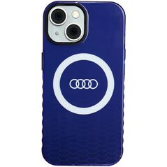Audi case for iPhone 15 6,1&quot; blue IML Big Logo MagSafe Case 6955250227377