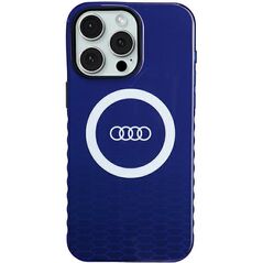 Audi case for iPhone 15 Pro Max 6,7&quot; blue IML Big Logo MagSafe Case 6955250227407