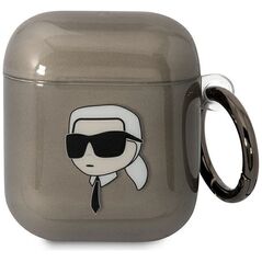 Karl Lagerfeld case for Airpods 1 / 2 KLA2HNIKTCK black Karl`s Head 3666339088019
