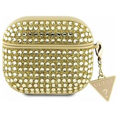 Guess case for AirPods 3 GUA3HDGTPD gold Rhinestone Triangle Charm 3666339120665
