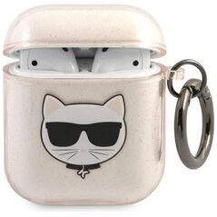 Karl Lagerfeld case for Airpods KLA2UCHGD gold Glitter Choupette 3666339009199