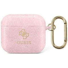 Guess case for AirPods 3 GUA3UCG4GP pink Glitter Collection 3666339009953