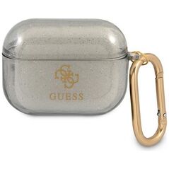 Guess case for AirPods Pro GUAPUCG4GK black Glitter Collection 3666339009854