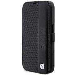 BMW case for iPhone 14 Pro Max 6,7&quot; BMBKP14X22RDPK black Sign BT Leather Textured&Stripe 3666339097189