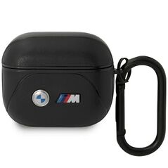 BMW case for AirPods 3 BMA322PVTK black PU Leather Curved Line 3666339089559