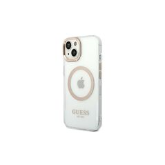 Guess case for iPhone 14 6,1&quot; GUHMP14SHTRMD gold HC Magsafe Metal Outline 3666339069704