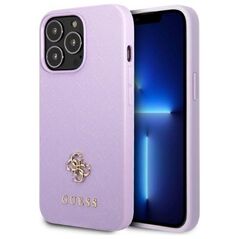 Guess case for iPhone 13 / 13 Pro 6,1&quot; GUHCP13LPS4MU purple hardcase Saffiano 4G Small Metal Logo 3666339048068