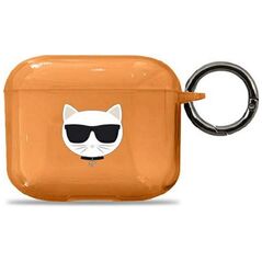 Karl Lagerfeld case for Airpods 3 KLA3UCHFO orange Choupette 3666339009304