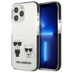 Karl Lagerfeld case for iPhone 13 Pro KLHCP13LTPEKCW black hard case Iconic Karl & Choupette 3666339048624