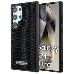 Karl Lagerfeld case for Samsung Galaxy S24 Ultra KLHCS24LHDSPRK black HC RHINESTONE LOGO METAL PLATE 3666339241896