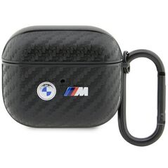 BMW case for AirPods 3 BMA3WMPUCA2 black PU Carbon Double Metal Logo 3666339123857
