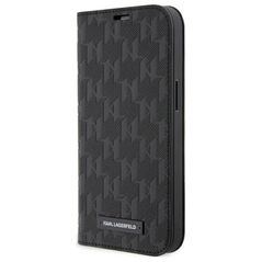 Karl Lagerfeld case for iPhone 14 Pro 6,1&quot; KLBKP14LSAKLHPK black Saffiano Monogram 3666339122966