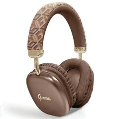 Guess Bluetooth headphones GUBHK1GCTCSW GCUBE METALLIC SCRIPT LOGO brown 3666339220808