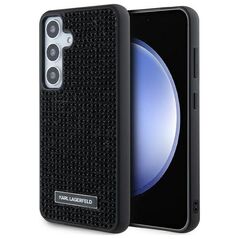 Karl Lagerfeld case for Samsung Galaxy S24 Plus KLHCS24MHDSPRK black HC RHINESTONE LOGO METAL PLATE 3666339241889