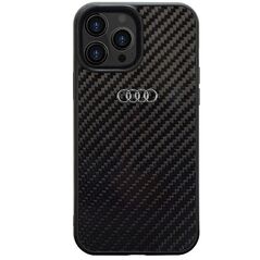 Audi case for iPhone 13 / 13 Pro 6,1&quot; AU-TPUPCIP13P-R8/D2-BK black hardcase Carbon Fiber 6955250225236