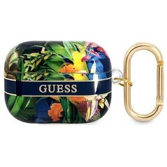 Guess case for Airpods Pro GUAPHHFLB blue Flower 3666339047283