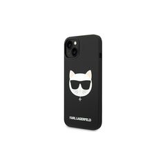 Karl Lagerfeld case for iPhone 14 Plus 6,7&quot; KLHMP14MSLCHBK hardcase black Silicone Choupette Head Magsafe 3666339077921