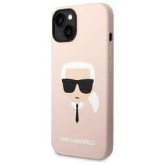 Karl Lagerfeld case for iPhone 14 Pro Max 6,7&quot; KLHMP14XSLKHLP pink HC Silicone Karl Head 3666339078065
