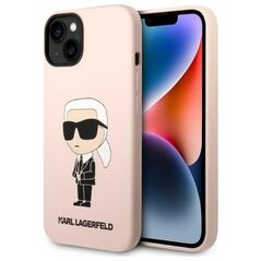 Karl Lagerfeld case for iPhone 14 Plus 6,7&quot; KLHCP14MSNIKBCP pink hardcase Silicone Ikonik 3666339098629