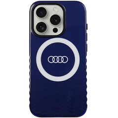Audi case for iPhone 15 Pro 6,1&quot; blue IML Big Logo MagSafe Case 6955250227384