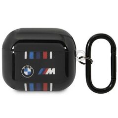 BMW case for AirPods 3 BMA322SWTK black TPU Multiple Colored Lines 3666339089641