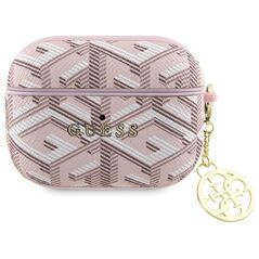 Guess case for AirPods Pro GUAPPGCE4CP pink Gcube Classic Gold Logo W/Charm 3666339171193