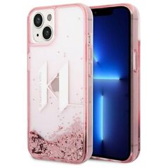 Karl Lagerfeld case for iPhone 14 Pro 6,1&quot; KLHCP14LLBKLCP pink HC Liquid Glitter Big KL 3666339085667