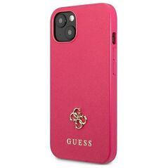 Guess case for iPhone 13 Pro / 13 6,1&quot; GUHCP13LPS4MF pink hardcase Saffiano 4G Small Metal Logo 3666339047986