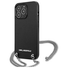 Karl Lagerfeld case for iPhone 13 Pro KLHCP13LPMK black hard case Chain Logo 3666339049942