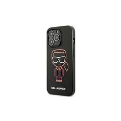 Karl Lagerfeld case for iPhone 13 Pro Max KLHCP13XTUOK black hard case Iconic Logo 3666339049317